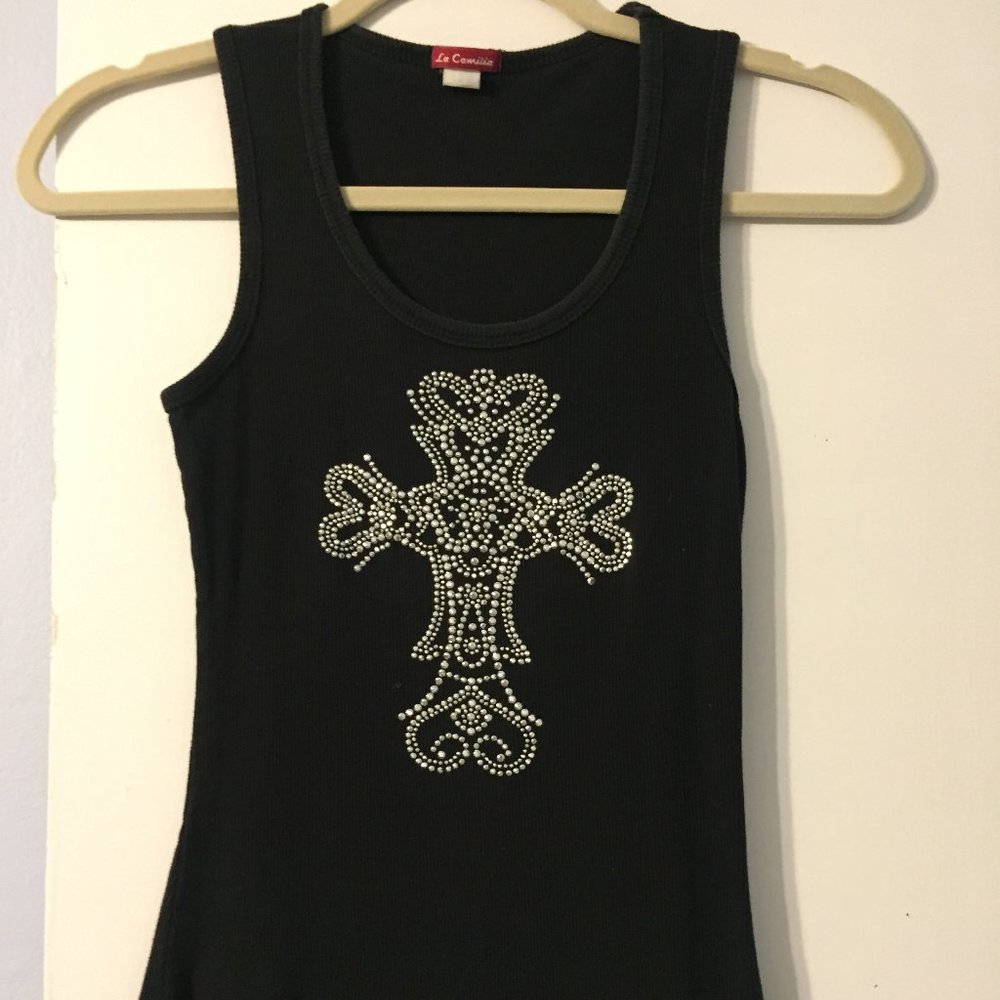 La Camilia Embellished Tank Top